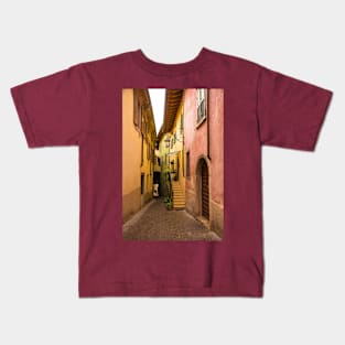 Street in Riva del Garda, Italy Kids T-Shirt